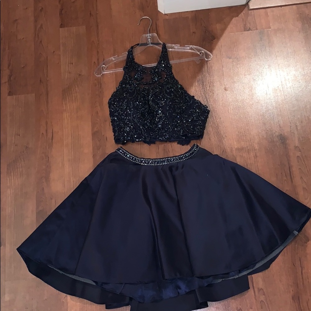 Two piece homecoming/prom dress